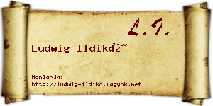 Ludwig Ildikó névjegykártya